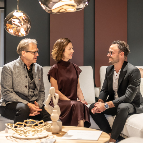 Die Familie Böck im Gespräch. Die Familie Böck im Gespräch.